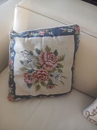 Cojines vintage con relleno y cremallera