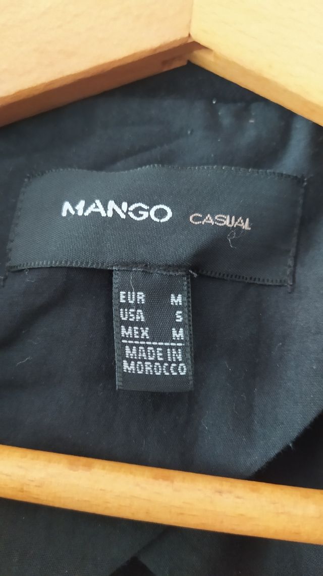 Chaqueta ante negra Mango M