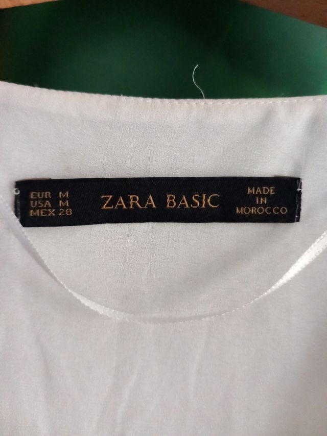 Camisa blanco roto Zara