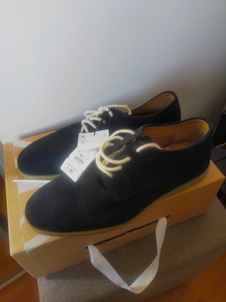 Zapatos blucher soft hombre