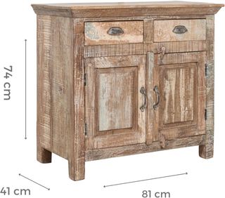 Mobile Multifunzione Rustico in Legno di Recupero