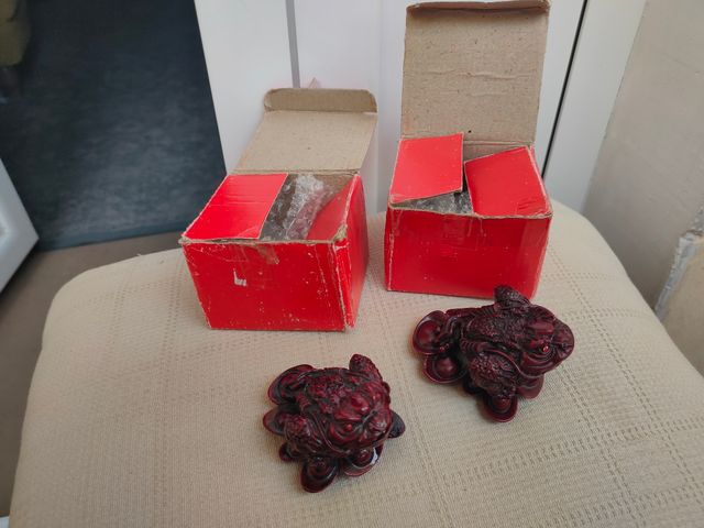 2 sapos de la fortuna vintage