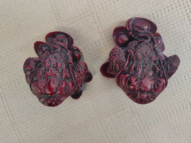 2 sapos de la fortuna vintage