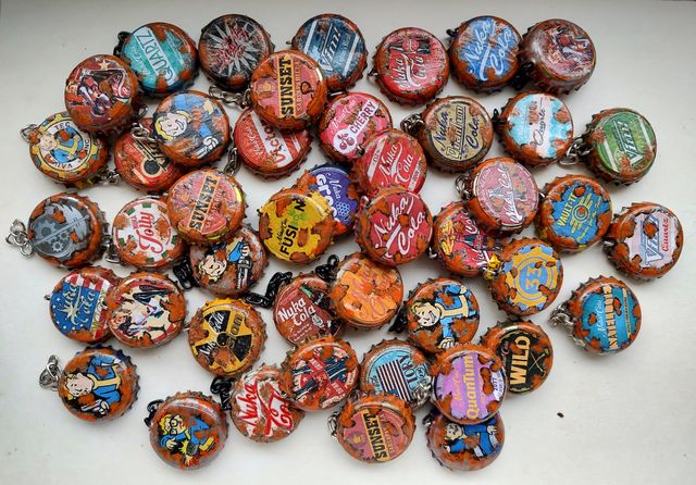 Fallout tappo Nuka Cola - portachiavi replica