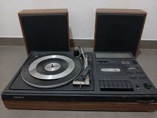 Giradischi Cassette Impianto Stereo Crown SCH 3150