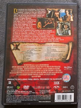 Pack DVD Piratas del Caribe