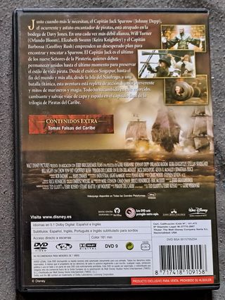 Pack DVD Piratas del Caribe