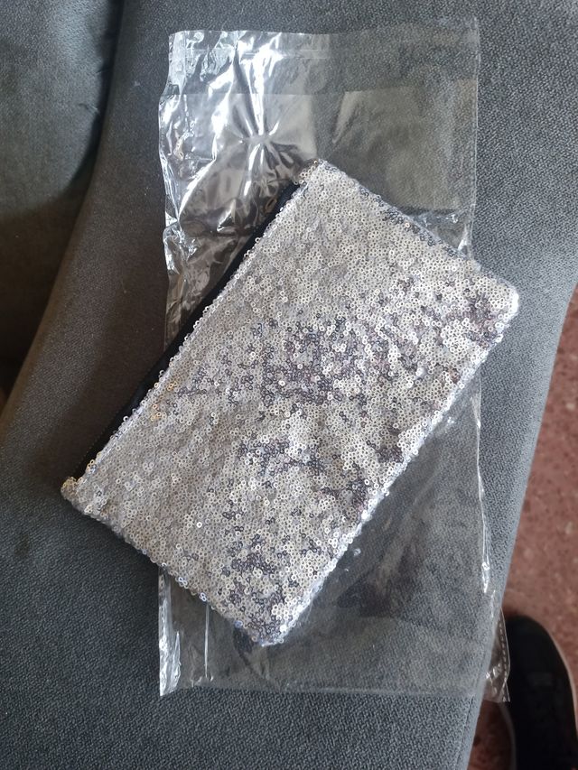 Bolso/estuche lentejuelas nuevo