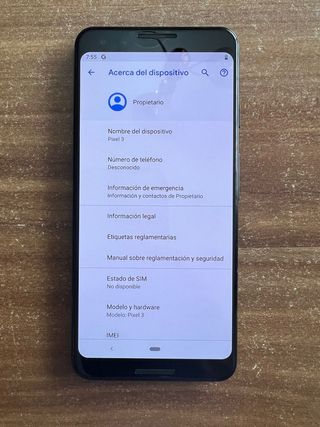Google píxel 3 64 GB 4G LTE