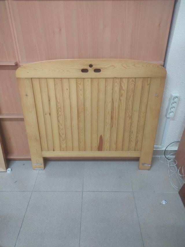 Cabecero cama juvenil pino