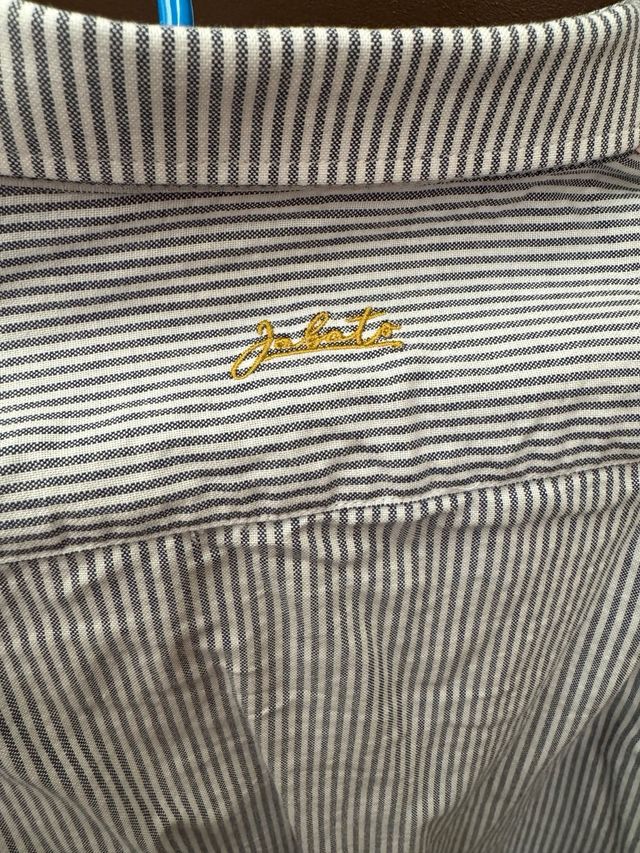 Camisa de rayas niño azul y blanco 10 años