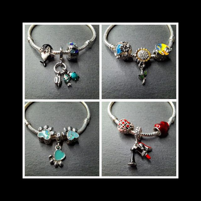 PULSERAS CADENA DE SERPIENTE CON CHARMS