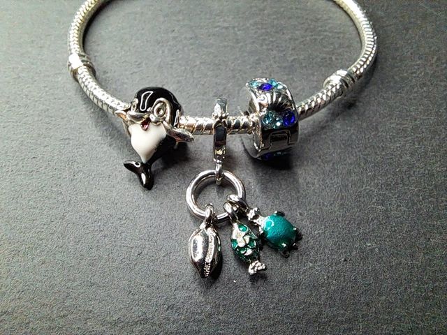 PULSERAS CADENA DE SERPIENTE CON CHARMS