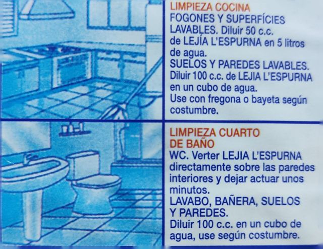 Detergente líquidos / lejía 