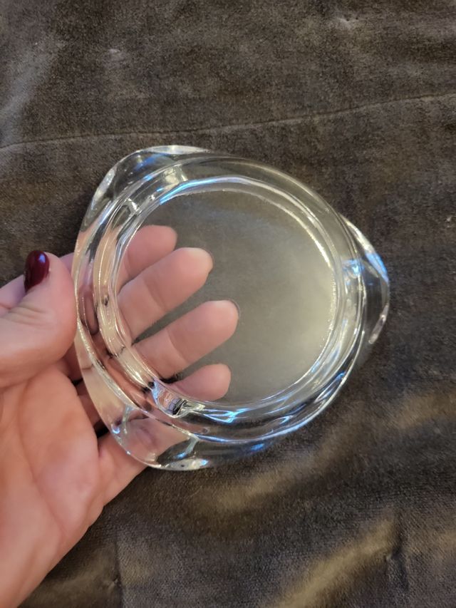 Coppia posacenere in vetro