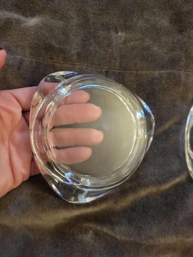 Coppia posacenere in vetro