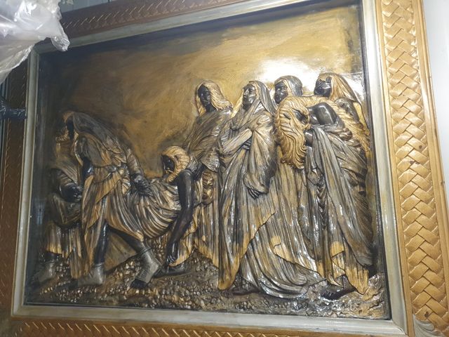 Quadro scultura in legno