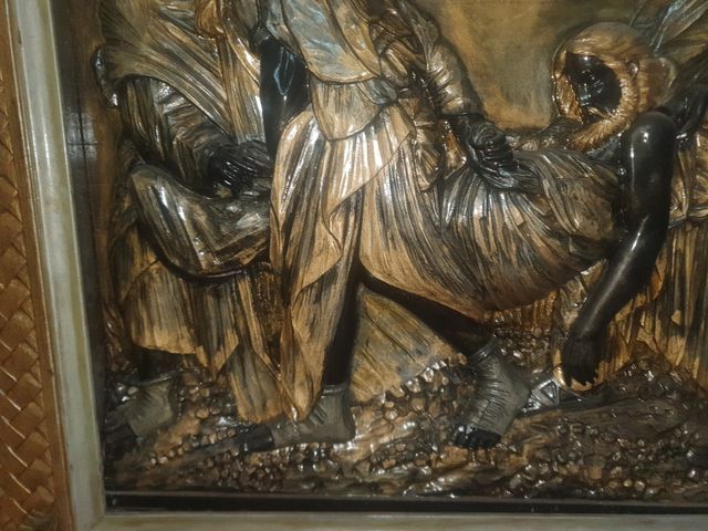 Quadro scultura in legno