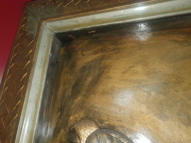 Quadro scultura in legno