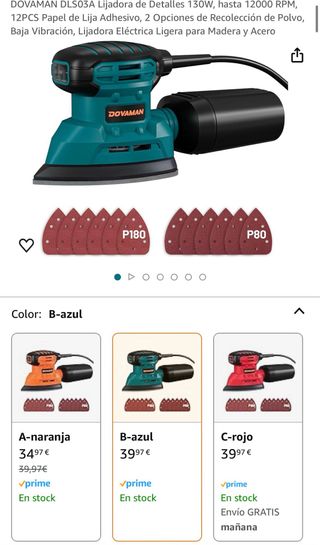 Lijadora de 130W/ 12000 RPM