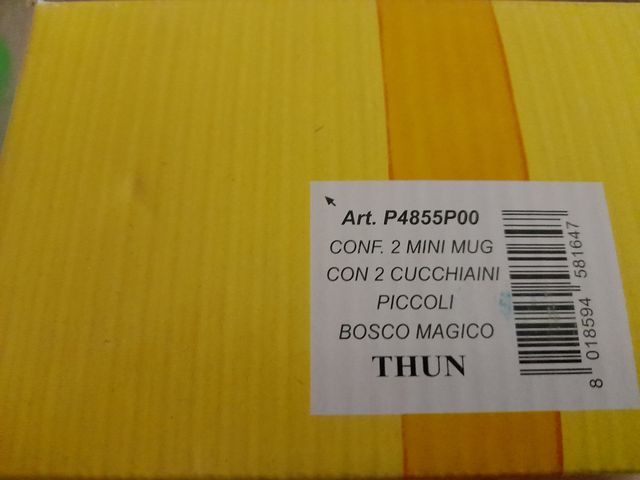 2 mini mug con cucchiaini Thun