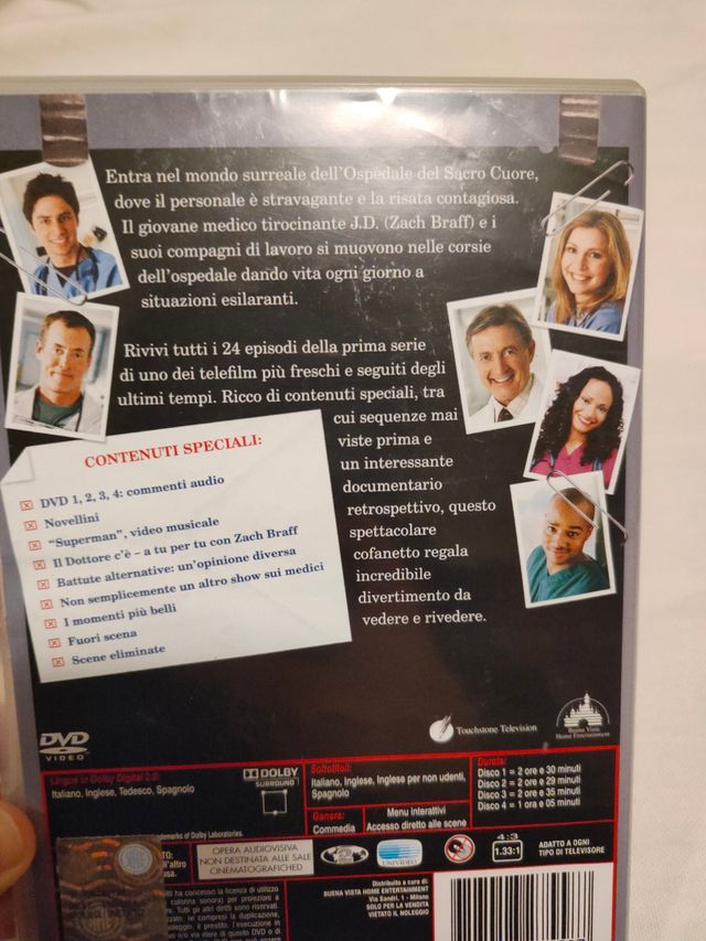 DVD prima stagione Scrubs
