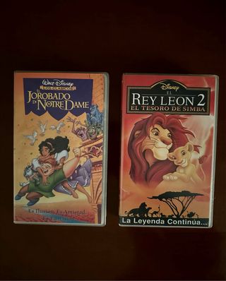 Dos películas VHS Disney