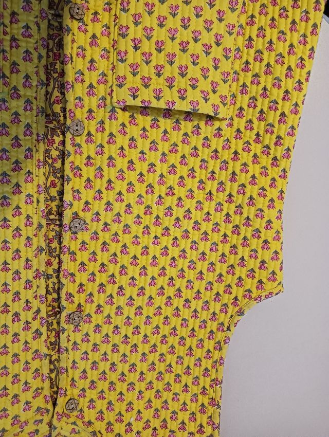 Chaleco estampado de algodon