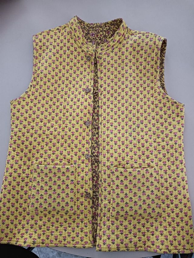 Chaleco estampado de algodon