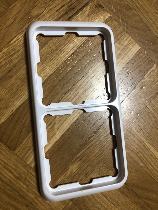 Marco doble simon 75 (75620) nuevo blanco