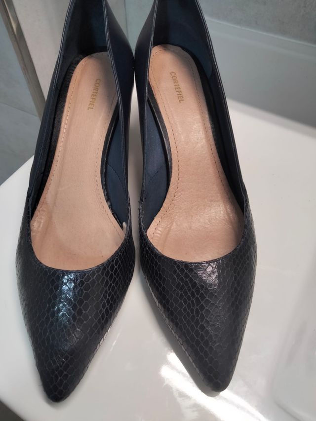 Zapatos mujer Cortefiel (azul marino)