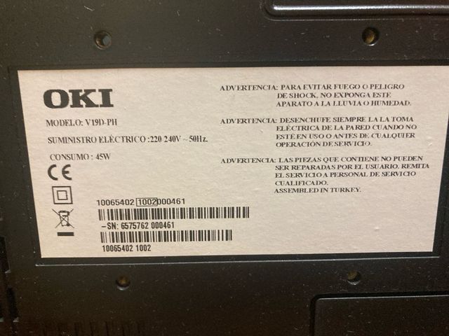 TV 19” Oki