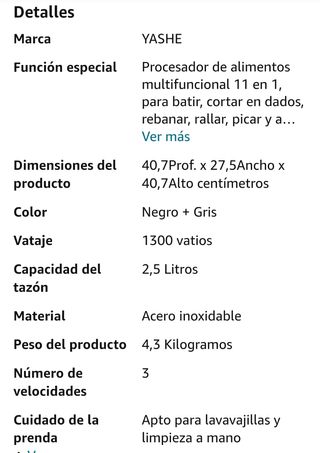 Procesador de alimentos
