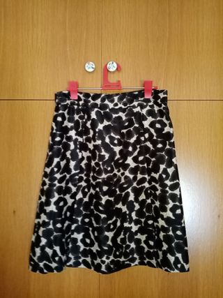 Falda motivos leopardo marrón