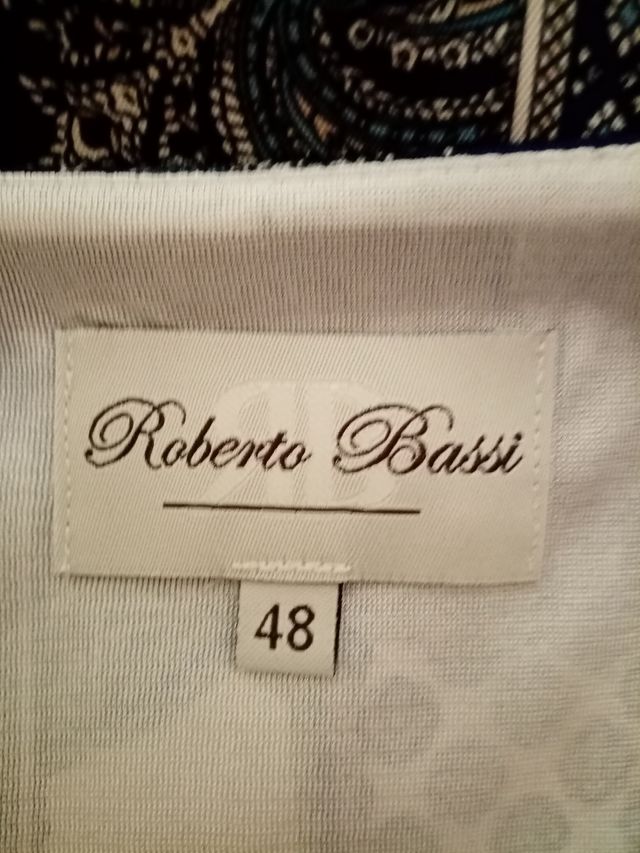 Vestido azul estampado