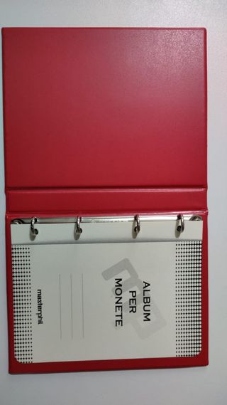 album  monete medio  con 5 fogli a 6 tashe