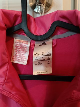 Chaqueta Adidas rosa fucsia