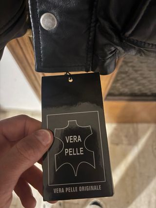 Giubbotto in pelle invernale