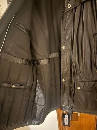 Giubbotto in pelle invernale