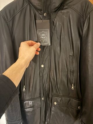 Giubbotto in pelle invernale