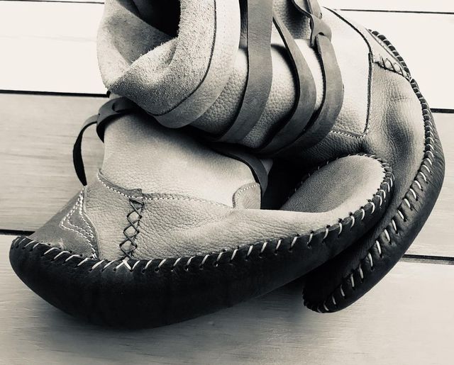 Stivali a piedi nudi