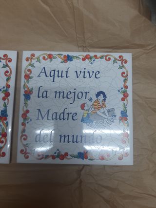 Azulejos pintados.