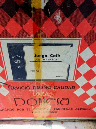 Juego café loza pontesa