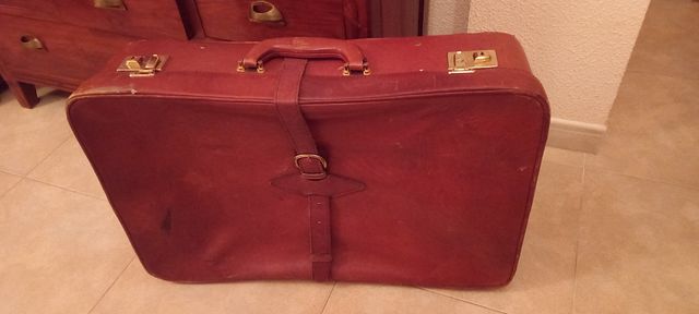 Maleta de piel Sambeer vintage 