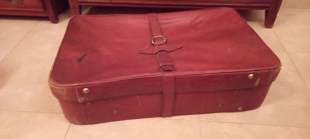 Maleta de piel Sambeer vintage 