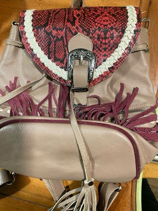 Mochila Boho flecos Piticuiti