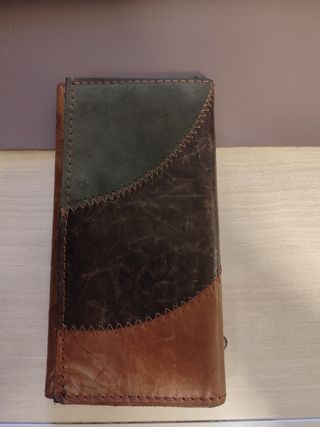 Cartera marrón cuero argentino