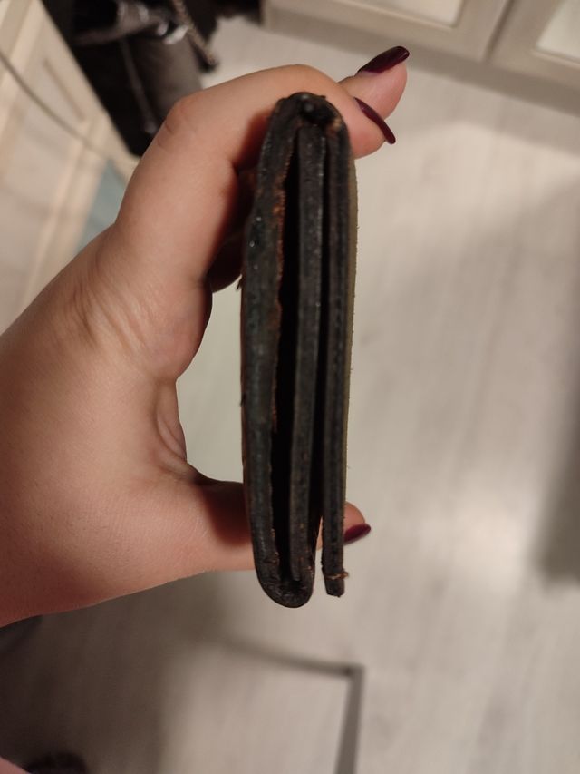 Cartera marrón cuero argentino