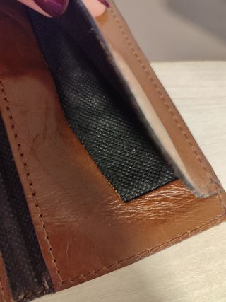 Cartera marrón cuero argentino