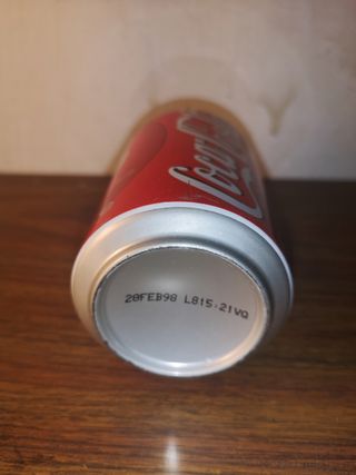2 latas de Coca-cola (1998) sin abrir